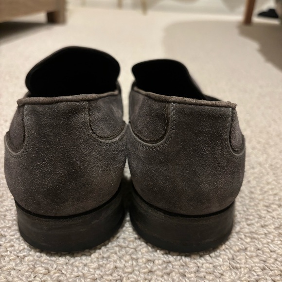 NDC Made by Hand Loafer Shoes Men's 42 / 9 Wingtip Grey Suede Dress Shoe - Picture 6 of 6